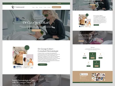 Beauty Aesthetician Website Design | Dermatologist landing page aesthetician dermatologist dermatology landing page squarespace webdesign website design wix wordpress