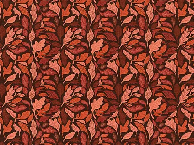 Fall Leaf Pattern adobe illustrator branding design graphic design illustration vector