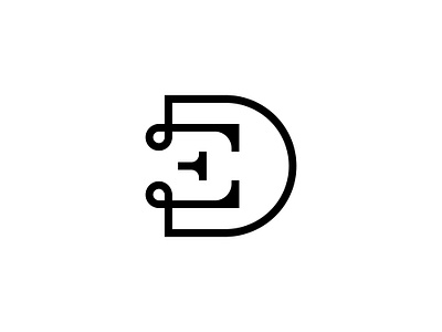 Modern De Or Ed Monogram alphabet black and white brand and identity consulting d de e ed elegant fahion initial letter logo logodesigner minimilist modern monogram premade logos sophisticated