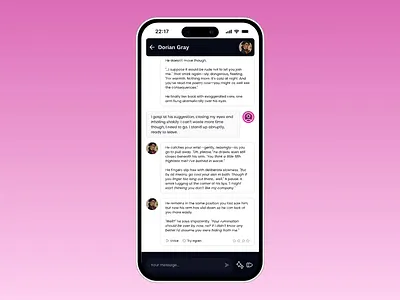 AI Girlfriend / Boyfriend Chat App ai ai app animation app boyfriend card character chat description girldfriend mobile swipe ui