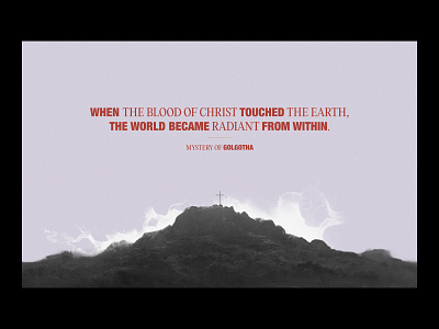 Mystery of Golgotha #02 christ consiousness design editorial layout type typo typography