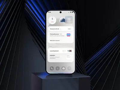 Agentic OS for Natural Phone by Gleb Kuznetsov 3d agent agentic ai animation branding c4d dream goal motion graphics natural os phone product target ui ux