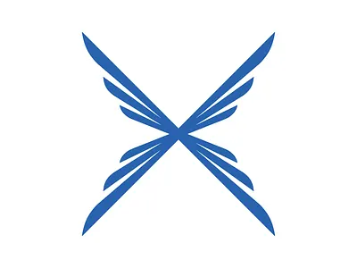 Letter X Wings Ray Burst Logo for sale active aviation burst buy eagerness energetic enthusuast for sale graphic design interesting letter x logo passion premade purchase ray ready made wings