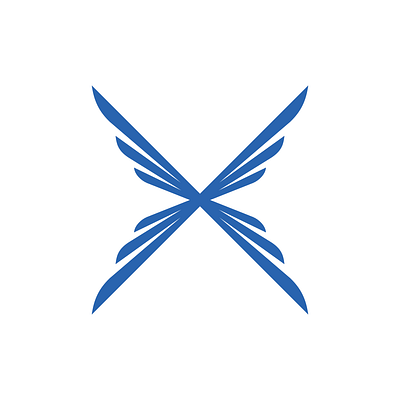 Letter X Wings Ray Burst Logo for sale active aviation burst buy eagerness energetic enthusuast for sale graphic design interesting letter x logo passion premade purchase ray ready made wings