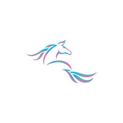Active Performance Feminine Horse Logo for sale active americana buy competition countryside equestrian equine feminine for sale horse kind logo performance personal premade purchase ready made soft veterinary western