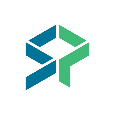 Boxy Geometrical Letter SP Logo for sale boxy builder buy construction courier for sale geometrical letter sp logistics logo packaging personal premade purchase ready made services shipping storage