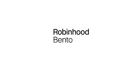Robinhood's Bento Design System logo animation