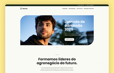 Harven - University Website design flat ui ux website