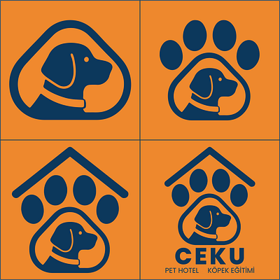 "CEKU" Pet Hotel Logo adobe branding design graphic design logo marka pet pethotel petlogo