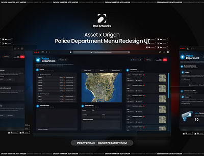 [Asset&Origen] I Police MDT UI I I Gta V branding design doartworks doatoprak figma fivem grand theft auto graphic design gta illustration logo mdt origen police tablet ui ux vector