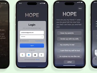 hope ux project 3d animation branding design graphic design logo motion graphics ui