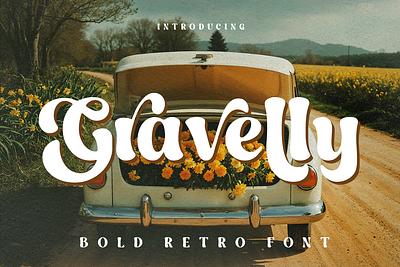 Gravelly - Bold Retro Font bold bold font design elegant font fonts graphic design retro retro font serif vintege