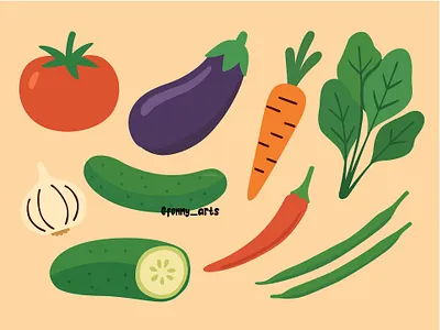 Group of Vegetables Arranged on Yellow Background activity background broccoli carrot celebration character concept cruelty day delicious diet food fruits lifestyle nutrition organic tasty tomato vegan vegetables