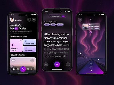 Tripper - Travel AI App ai app design mobile app travel ui ui design uiux ux ux design web design website