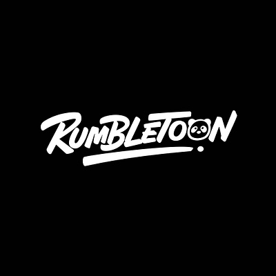 Hand Drawn Logotype - Rumbletoon brand identity creative design graphic design hand drawn hand lettering handlettering illustration lettering logo logo design logotype media logo minimal logo typography vector illustration