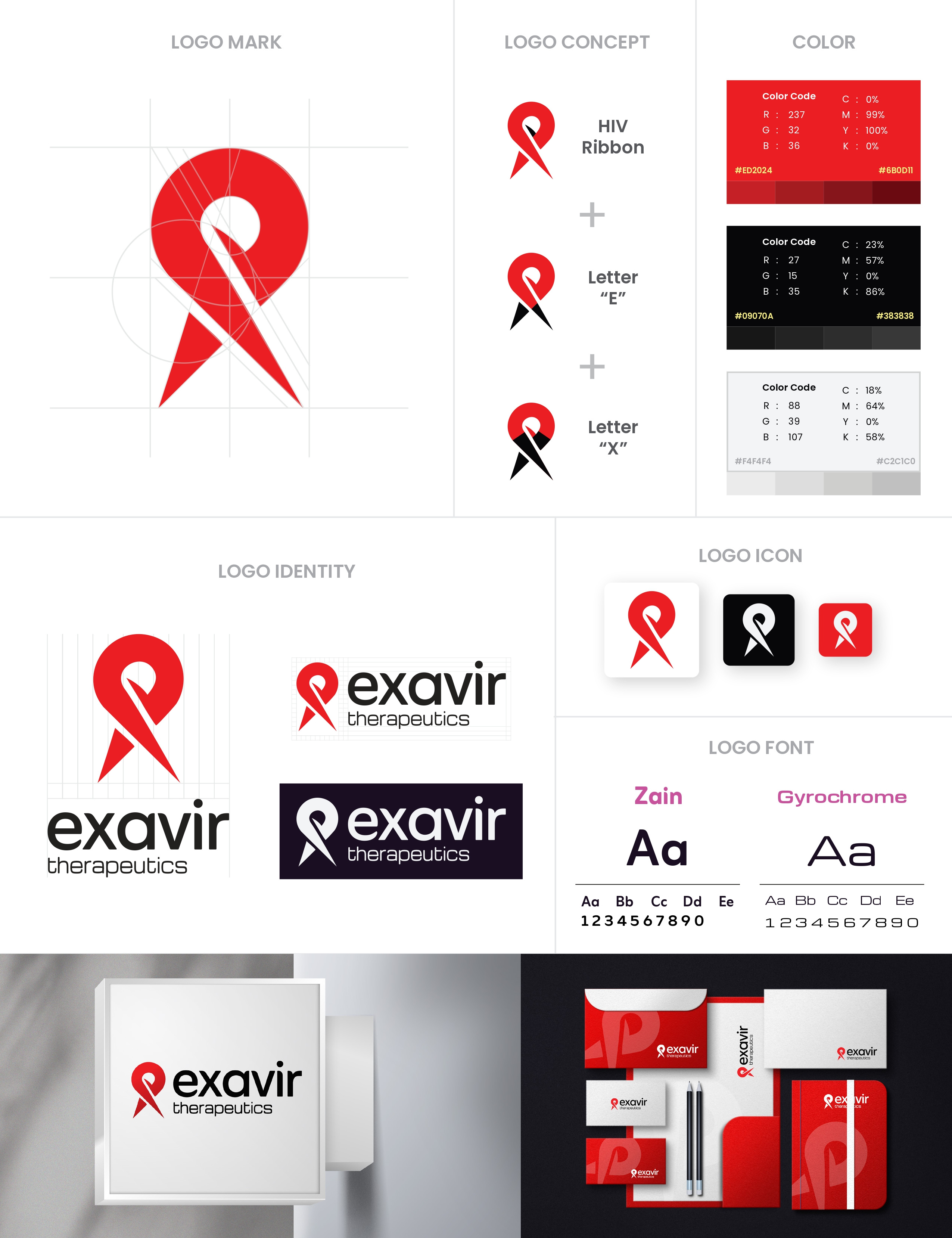 Biotech Company: Logo and Brand Identity by Pixel Anatomy Studio biotech branding design font illustration landingpage logo pharmaceutical science technology