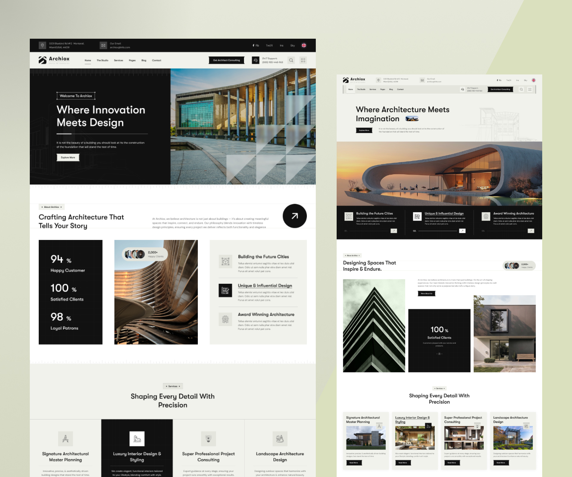 Example of Custom Website/Landing Page Design