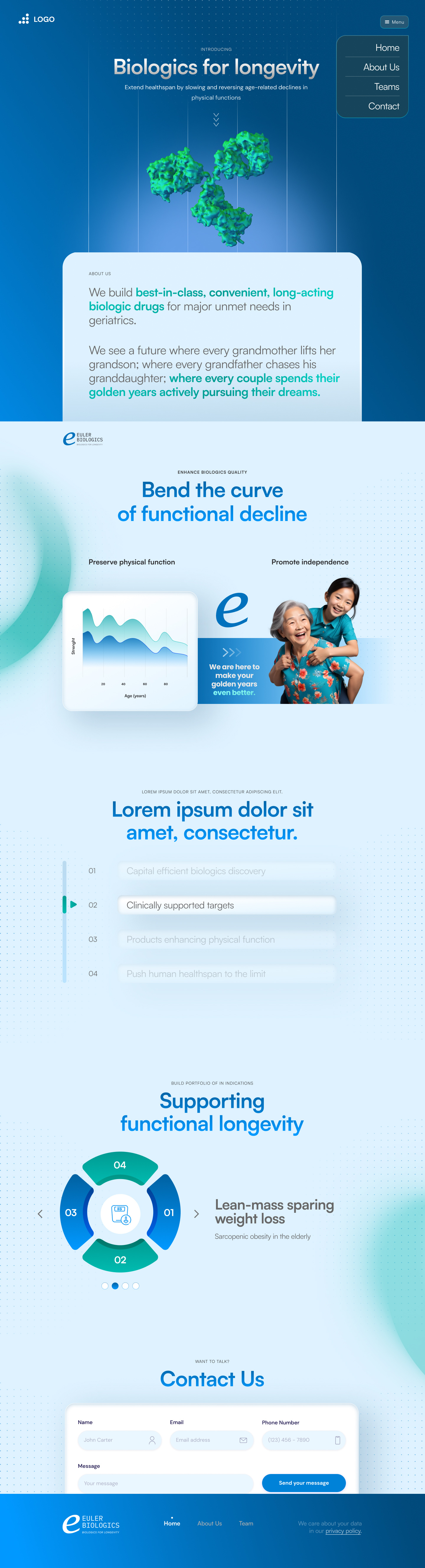 Website Design for Biotech - Pixel Anatomy Studio ui