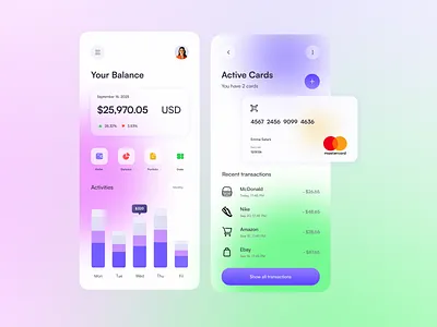 Personal Financial Wallet App Concept app concept app design banking app digital payments digital wallet finance financial app fintech mobile mobile banking mobile ui mobile wallet modern money management payments personal finance personal wallet ui ux wallet app