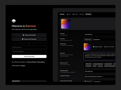 Sign Up Page account auth log in onboarding page product design sign in sign up ui ui design ux