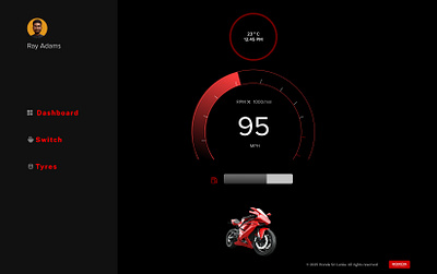 Daily UI_034:Automotive Interface automotiveui branding carinterface dailyui darkmodeui dashboarddesign minimalinterface speedometerui ui uidesign