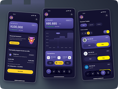 Stock Exchange Mobile App – Trade Smarter, Anywhere crypto crypto trading design finance mobile design fintech mobile ui investment app market analytics market tracker mobile mobile app portfolio management stock exchange stock market stock market app stock trading app trading app trading platform ui web3