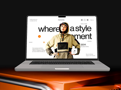 Momento - Fashion Website Design Animation animation design ecommerce fashion fashion design fashion website graphic design home page homepage landing page landingpage marketplace motion animation motion graphics ui web design website