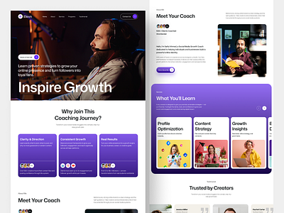 Coaching Website Design That Connects and Converts coach ui coach ux coach website coaching landing page leadership website mentorship modern ui ui design ux design website designer
