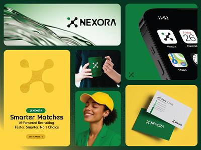 Nexora - logo design - Brand identity - Brand Guideline - Print ads design ai ai branding ai logo ai powerd logo brand book brand design brand identity brand sign branding business logo coporate logo dribbble graphic design icon design logo logo design premium logo print design social media ads