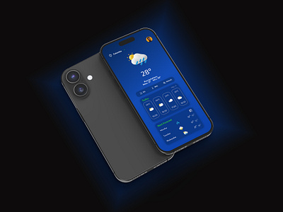 Daily UI_037: Weather App Interface (Dark Mode Concept) dailyui darkmode minimalui mobileappdesign uidesign userinterface weatherapp weatherforecast