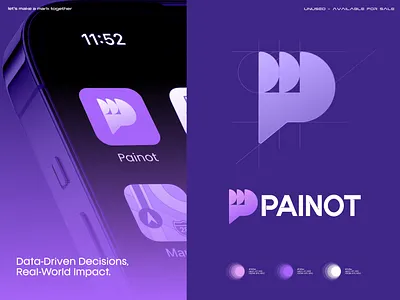 letter P logo design - unused a b c d e f g h i j k l m n branding creative p logo crypto defi design fintech letter p logo lettering lettermark logo logo design logo designer modern logo print p logo simple logo startup logo timeless logo web3 logo