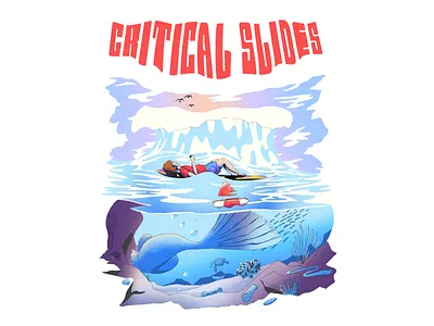 Relaxing beach graphic tee hand drawn illustration surfing waves