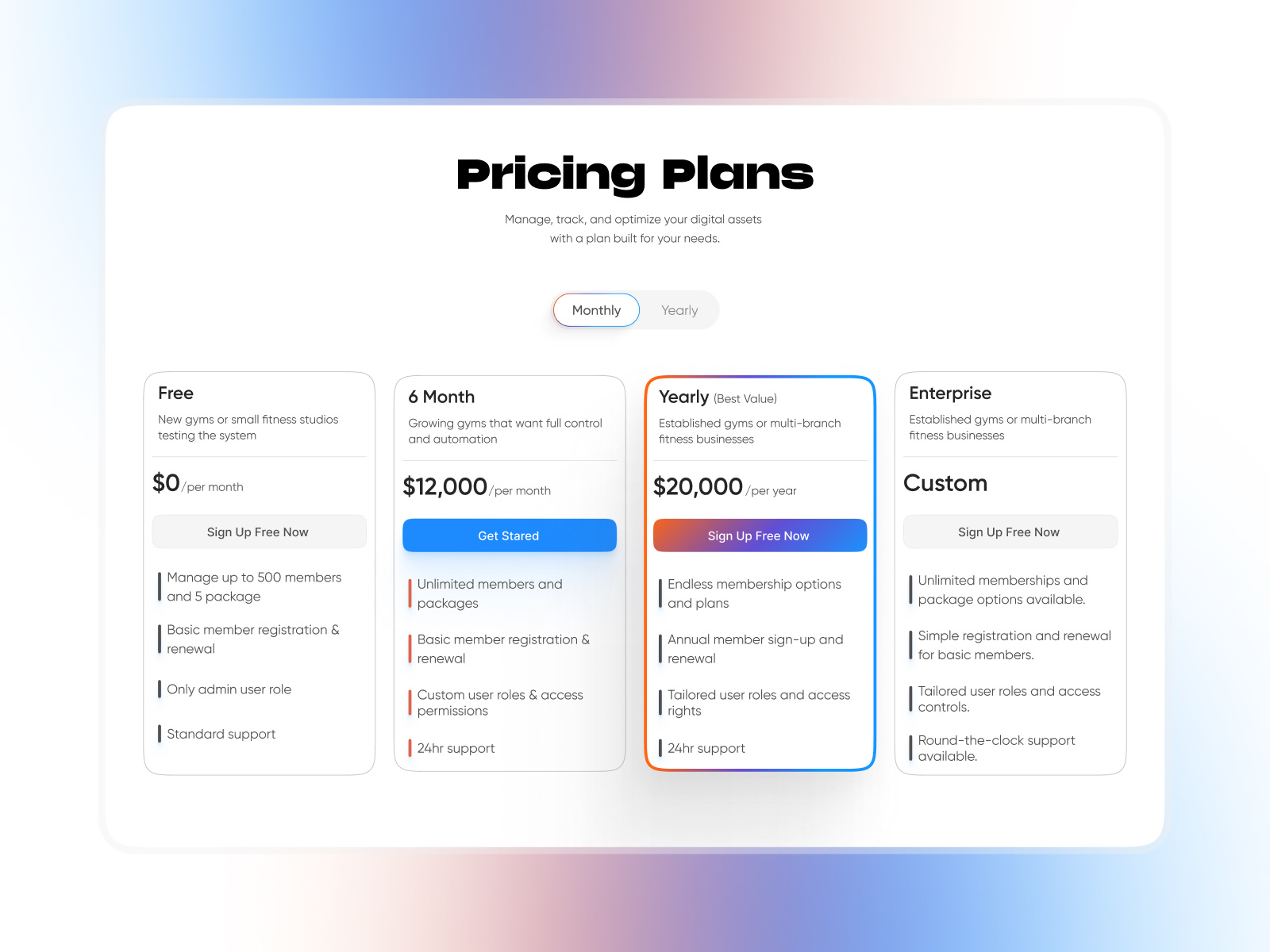 Pricing Plans Page - UI Design crm pricing dashboard pricing package price packge plan plan price pricing pricing plan pricing ui design ui ui deisgn ui design ux