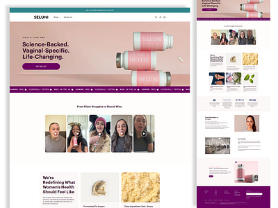 Custom Shopify Website for Women’s Health Brand | Seluni branding coderitsolution ecommercedesign healthcarewebsite landingpagedesign minimaldesign moderndesign shopify shopify website shopifystore ui uiuxdesign webdesign webdevelopment website womenempowerment