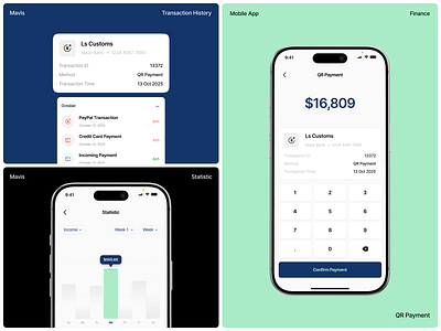 Mavis Mobile App app design figma finance app minimalist mobile app mobile app design mobile app ui mobile design mobile finance mobile ui payment app