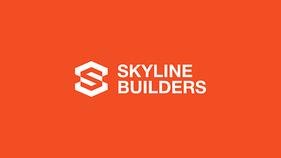 SKYLINE BUILDERS | Construction brand identity brand identity branding construction construction logo logo logo design modern logo real estate visual identity