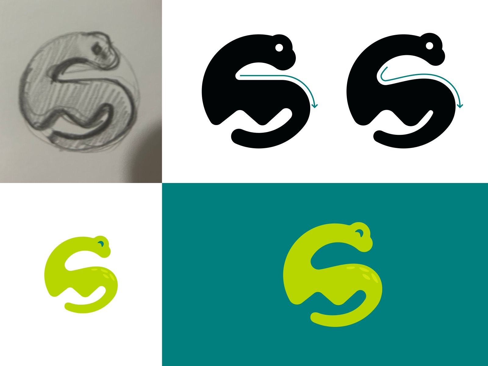 Example of S and Dino logo