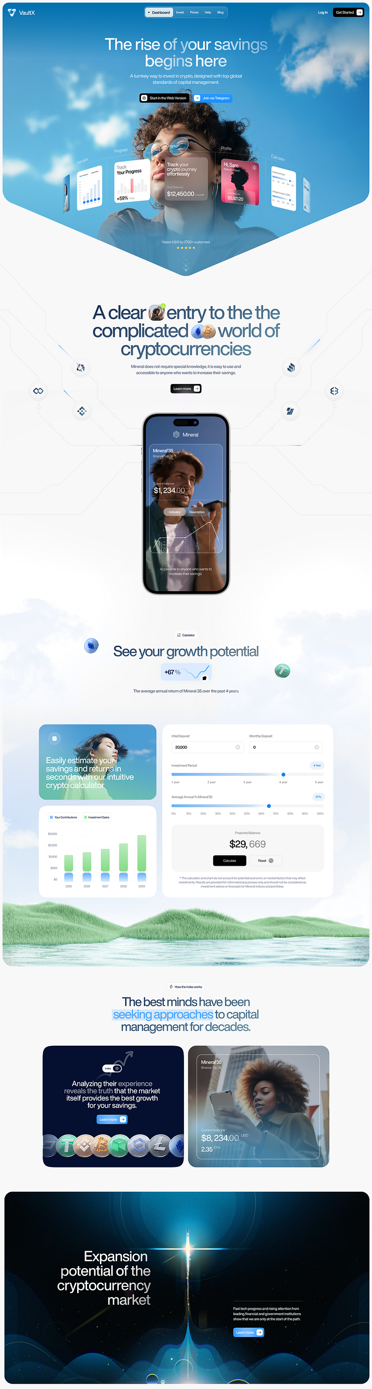 VaultX - Crypto Management Platform by Isabella Popescu for QClay on  Dribbble