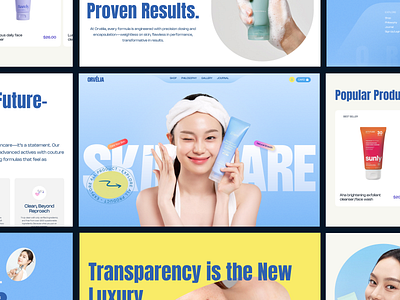 Orvelia - Ecommerce Landing Page for Beauty Skincare Online Shop b2b ecommerce b2c website beauty website best website design branding clinic website design dtc e comemrce ecommerce ecommerce landing page health app health landing page health website skincare skincare landing page skincare website web design web designer