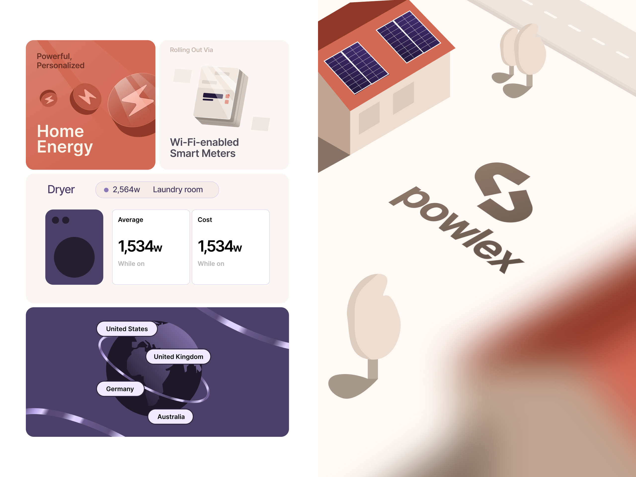 Powlex - design concept branding design digital energy graphic design hero home illustration inspiration power product ui web