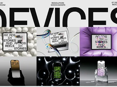 Apple device mockups v2 blank mockup poster realistic