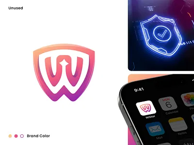 Letter W - Security/Vpn logo 3d logo brand identity branding creative branding gradient logo letter w logo design logo designer logo inspiration logos minimal design modern logo monogram negative space security logo shield logo tech logo vpn logo w logo