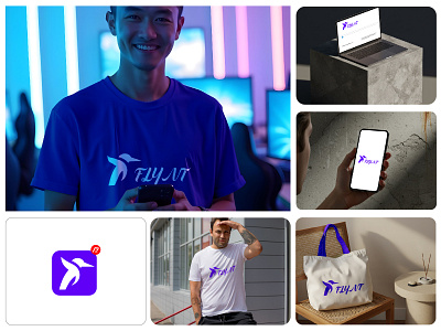 Flynt – Elevate Your Motion Logo Design 3d branding graphic design logo logo mark modern modern logo