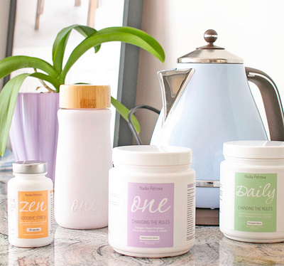 Nadia Petrova supplements package branding graphic design logo package packagedesign print printdesign