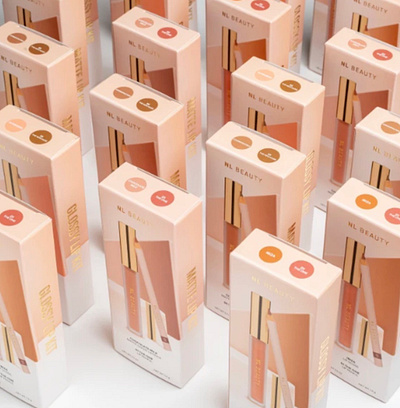 NL beauty - cosmetic lip kits package graphic design package packagedesign print printdesign