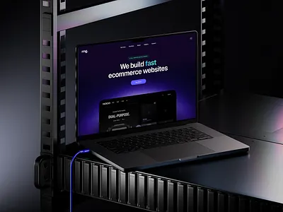 RMG Media agency dark digital gradient homepage purple transformation ui