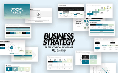 Business Strategy Presentation Template analysis business chart corporate creative deck design financial growth infographic layout marketing pitch presentation project proposal report slide strategy template