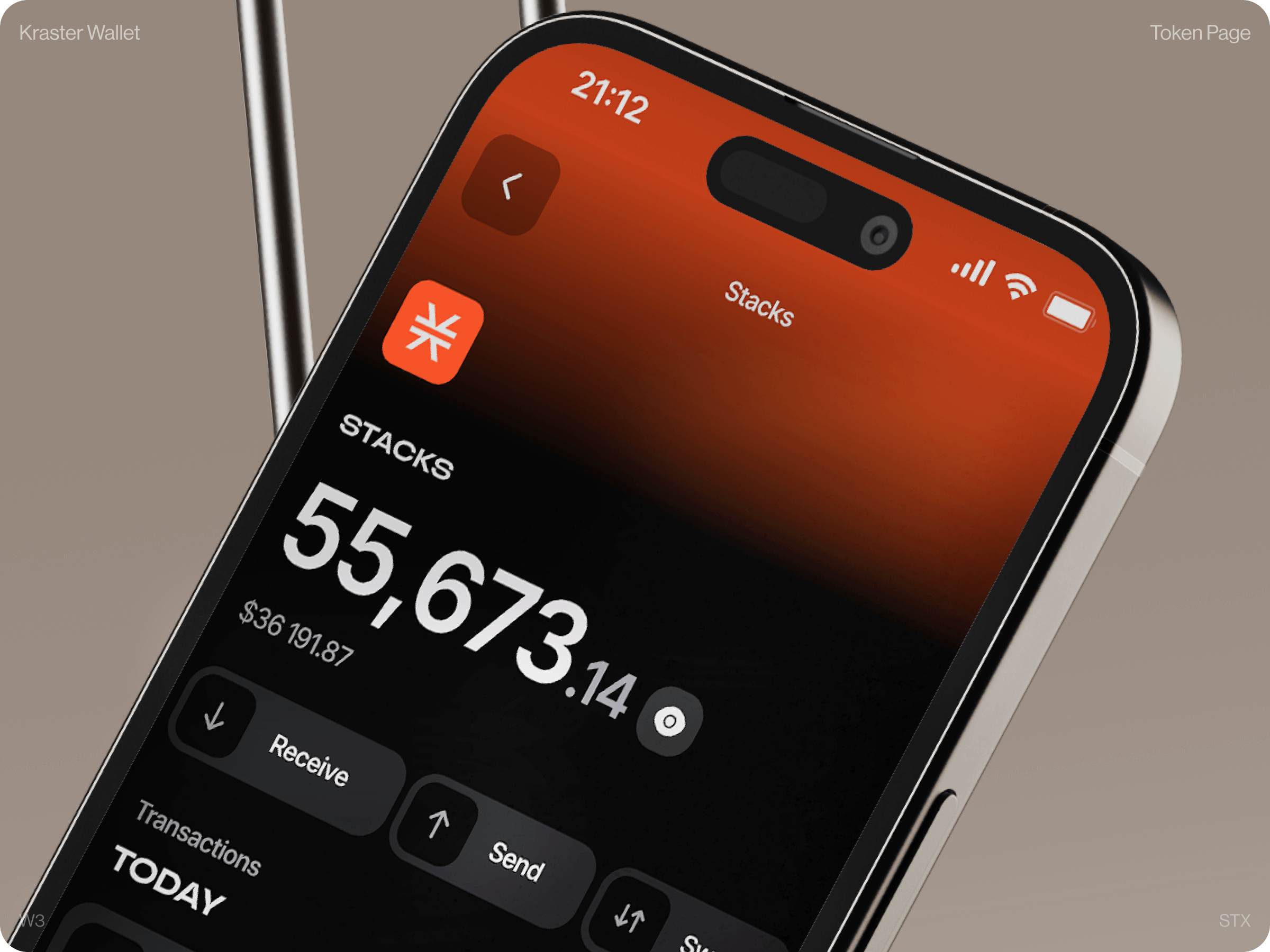 Kraster Wallet: Crypto Token Page app design bank app blockchain app crypto app crypto exchange crypto payments crypto wallet cryptocurrency defi ethereum finance fintech memecoin mobile design platform product design swap token web3 design