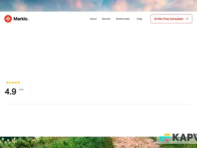 Marketing Website Design - Marklo framer website graphic design marketing website minimal ui design uiux web design web designer website design website designer