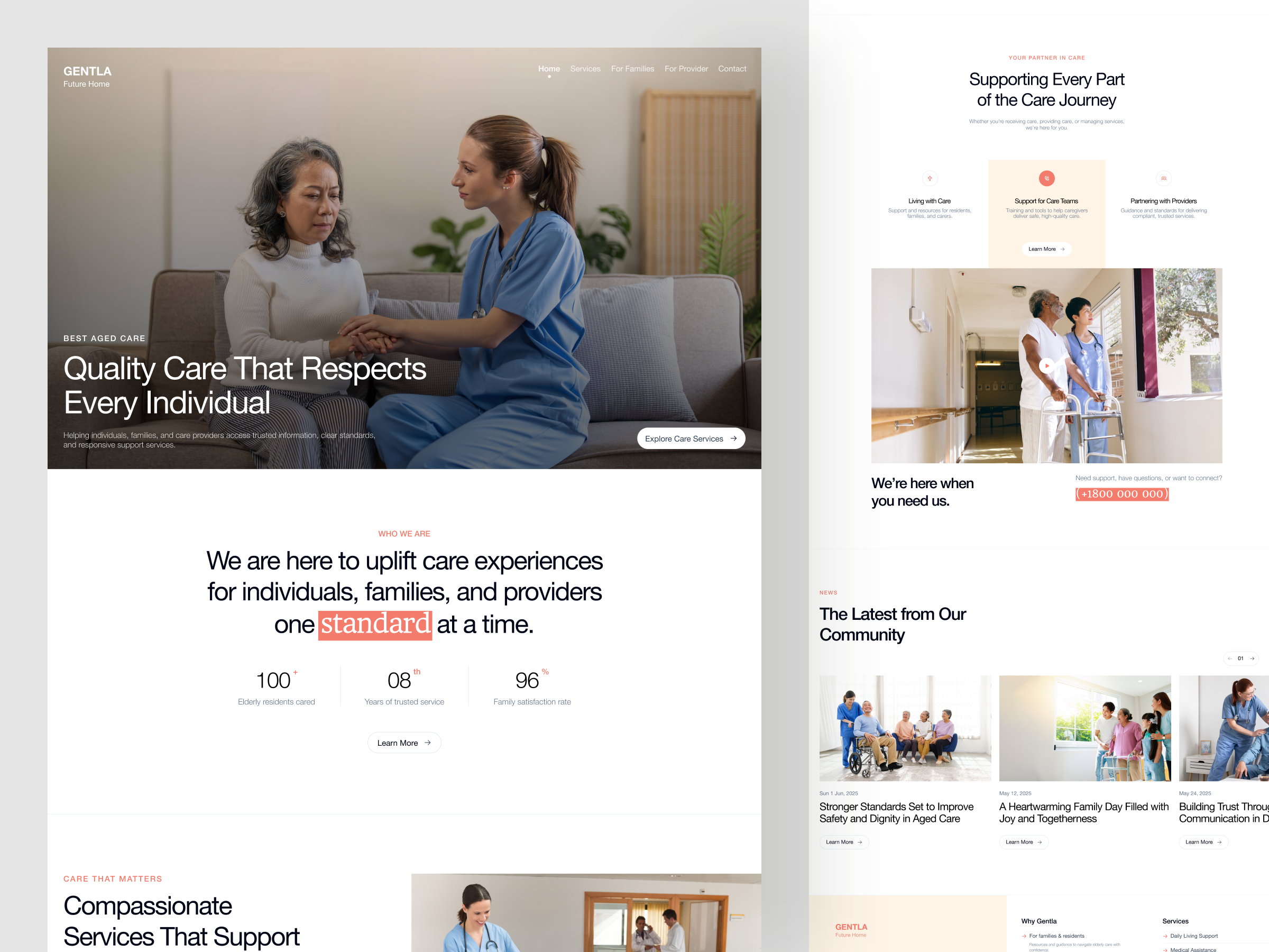 Example of Single Landing Page (Design + Webflow)